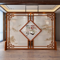 Chinese Solid Wood Hollowed-out Screen Partition Xuanguan Fashion Living room seat Screen Hotel Restaurant Semi-permeable Boutique Screen mobile