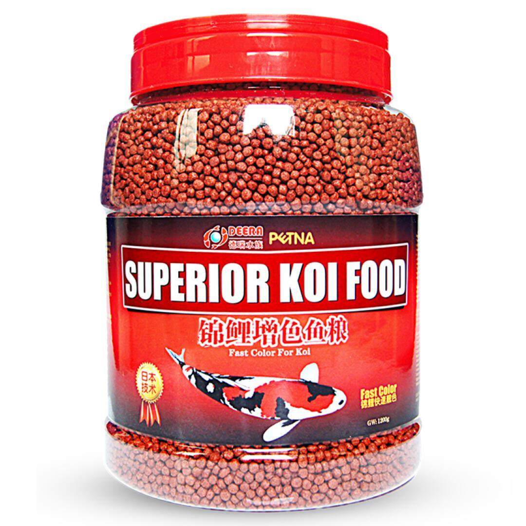 deera锦鲤鱼粮 德瑞水族 金鱼锦鲤饲料 增色增红鱼食 锦鲤饲料 热_7折