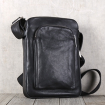 New mens single shoulder diagonal satchel leather backpack headlining Bull Leather Single Shoulder Bag Deep Hill Nine Original Design