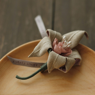 森女饰品韩国布艺高档手工花朵胸花头花胸针衣领别针丝巾扣定制女