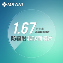 Mekainen 1 67 Aspherical Lens Anti-radiation Myopia Lens Green Film 2 Price