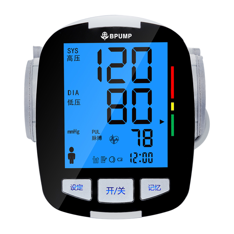 BPUMP邦普电子血压计家用上臂式全自动大屏语音血压测量仪BF3203产品展示图3