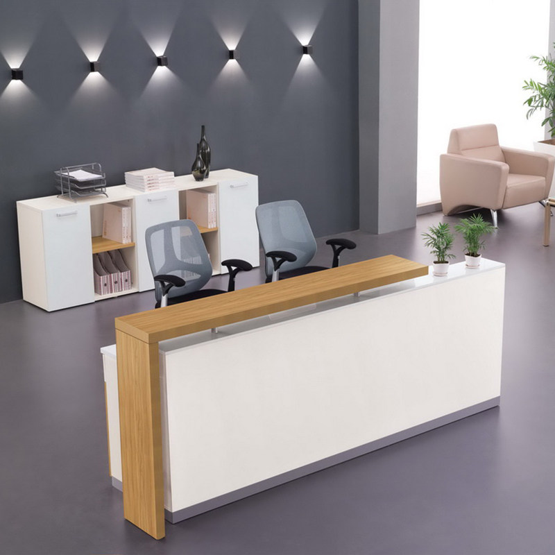Buy Company office furniture reception desk cash register counter with