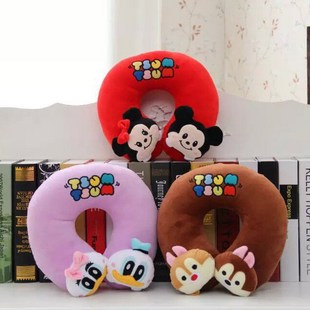 q版迪士尼tsum米奇唐老鸭松鼠兄弟u型枕头护颈枕旅行办公室午睡枕