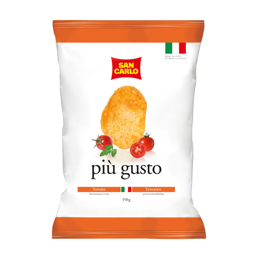 天猫超市意大利进口圣卡罗传统蕃茄风味薯片150g包休闲零食