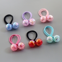 Childrens hair accessories headline Hairband girl headwear do not hurt hair colorful ball ball floral headdress baby tie hair rope