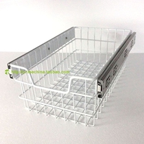 Paia home custom bedroom pull basket wardrobe storage basket slide basket cloakroom storage basket metal basket