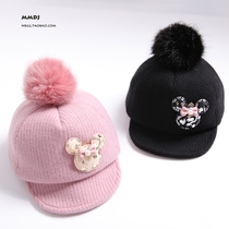 Baby girl hat autumn and winter girl cap baby cute baby baby princess one year old girl baseball cap