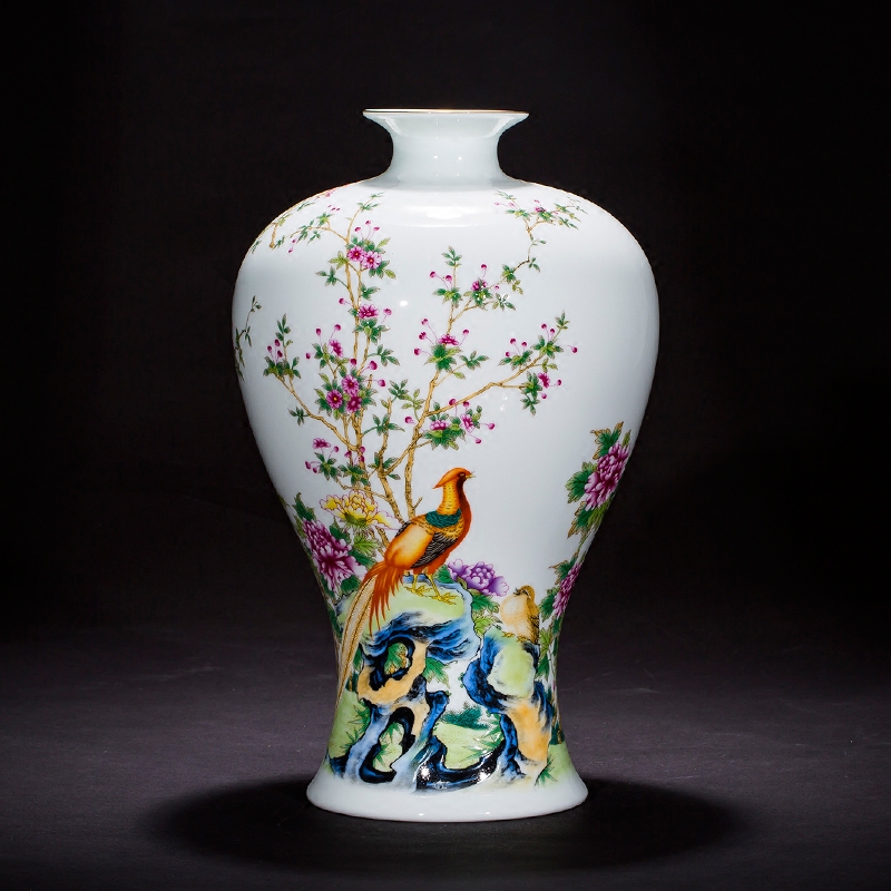 Jingdezhen ceramics, vases, flower arranging place of the sitting room of Chinese style household wine rich ancient frame porch decoration decoration