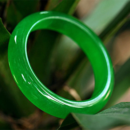 满绿阳绿辣绿冰种缅甸翡翠手镯玉镯子专柜正品特价促销新品am924_7折