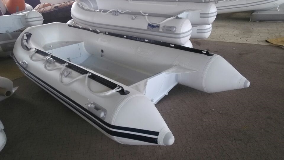 帝诺亚舸 硬底橡皮艇 玻璃钢底冲锋舟4人 皮划艇 3米硬底钓鱼船