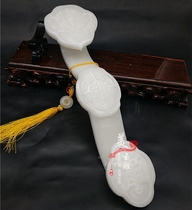 Afghanistan Jade Ruyi Swing Piece Living Room Office Desk Counter Xuanguan Zhu Shou Qiao relocating to a new residence Business Gift