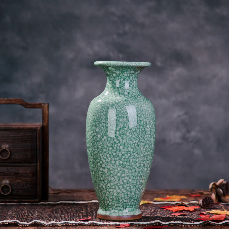 Jingdezhen ceramics in the vase to open the slice archaize of jun porcelain vases, modern home sitting room adornment ornament furnishing articles