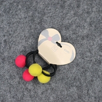 Gross Ball Hair Rope Wide Margin Elastic Hair Ring Wool Suede Ball Children Hair Rope Zapping Head Rope Zama Tail Rubber Band 4 Dress