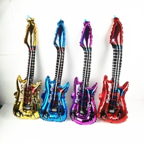Birthday wedding toys holiday bar decoration party props inflatable stick baton guitar aluminum film balloon