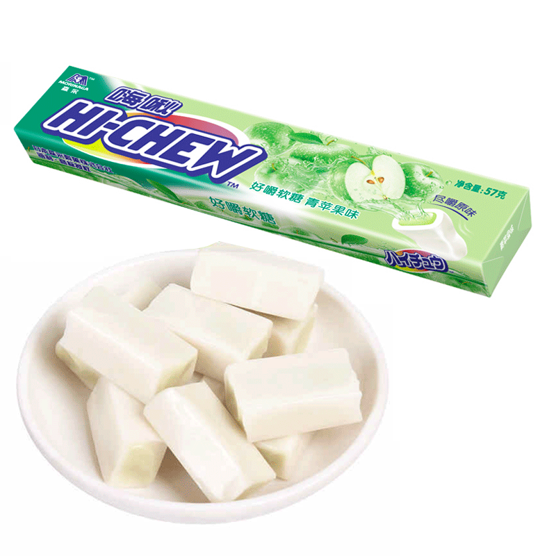 【天猫超市】森永 嗨啾好嚼软糖青苹果味57g 休闲零食糖果水果糖_8折