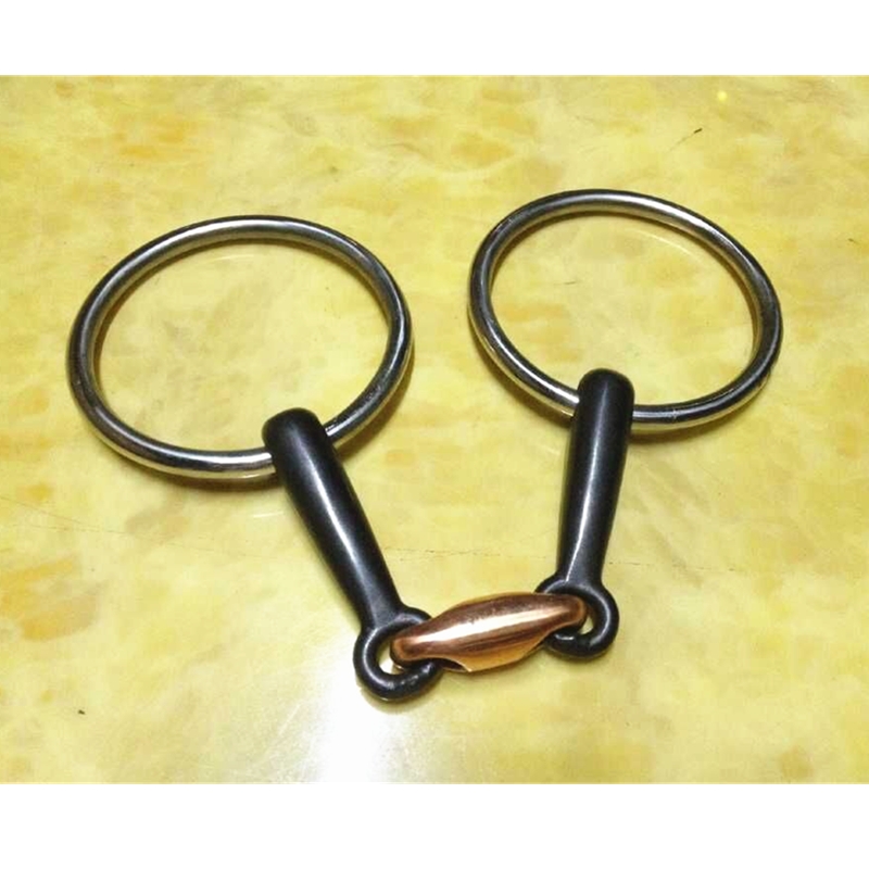 Horse with rank O type stainless steel ring port armature equestrian items 12 5cm hair black chewy