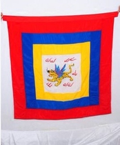 Costume costume Opera costume Drama supplies Back to the word flag props-flying tiger flag