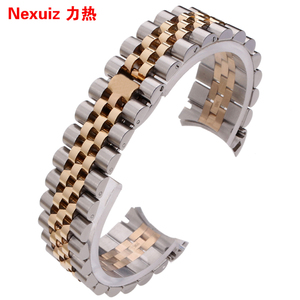 力热 高档18K金表带 精钢表链 适用劳力士日志