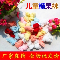 Factory price direct 0-2 years old baby socks Infant multi-color candy socks Childrens socks color thin elastic stockings
