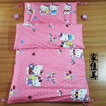 Primary school student dormitory children quilt kindergarten six three-piece set containing pure cotton cotton core spring and autumn custom thickening