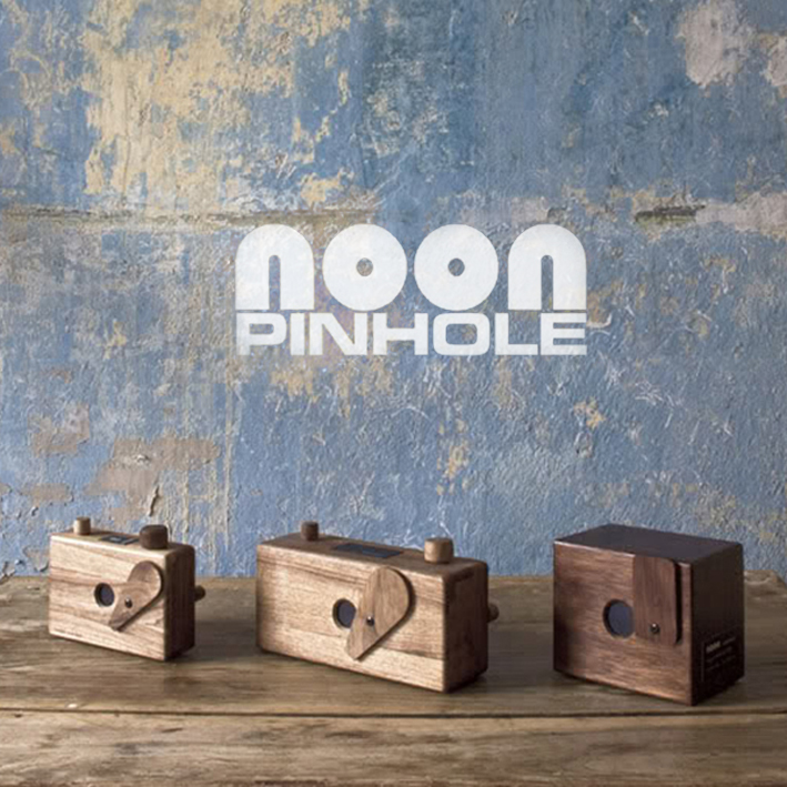 Noon wooden pinhole camera full set of 3 pieces, all handmade American walnut wood global limited edition, large format 120