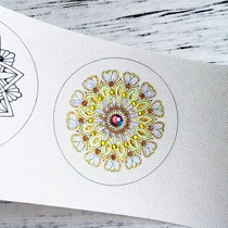 Super mini Mandala cloth surface coloring hand painted color DIY decoration (Coloring World)