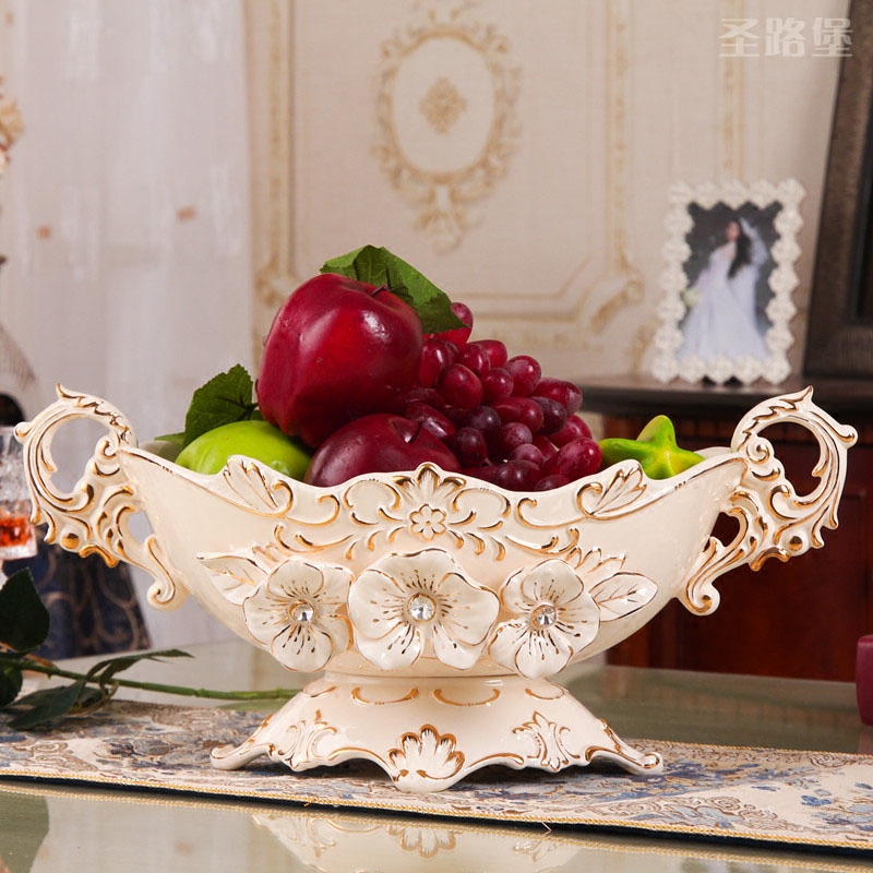 Ou compote furnishing articles home large sitting room compote individuality creative wedding fruit bowl European ceramic decoration