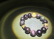 Customizable (Back to That Time No 215)JO's Winding Art Rainbow Cat's Eye Obsidian Six-character Hand