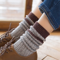5 pairs of wool pile socks women Korean autumn and winter womens socks tide personality warm socks thick womens long socks