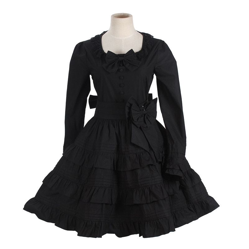 公主的裁缝lolita哥特洋装宫廷复古蕾丝长袖舞会礼服蓬蓬连衣裙