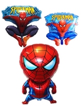 New three-dimensional Spider-Man aluminum film balloon childrens birthday theme party layout decorative balloon aluminum foil