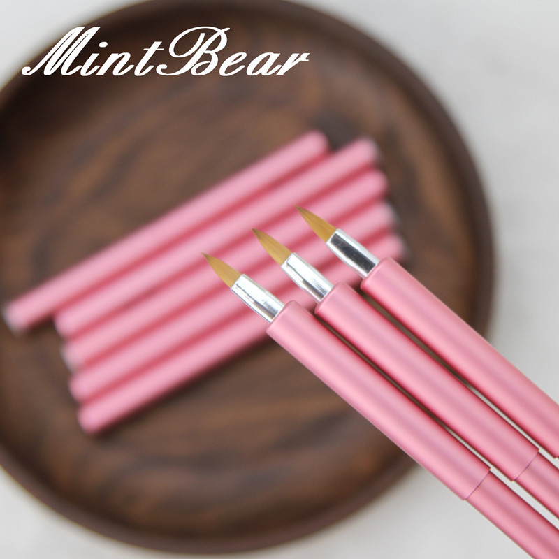 MintBear迷你唇刷 带盖伸缩口红刷 防尘唇彩唇线笔刷 便携化妆刷产品展示图2