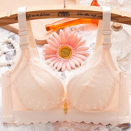 超薄文胸聚拢小胸性感内衣女无钢圈上托胸罩薄款透气调整型性感-tmall.com天猫