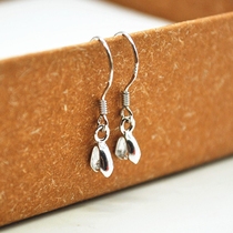 925 Pure Silver Ear Hook Earrings With Clip Button Ear Hook Ear Clip Ear Pendant DIY Ornament Accessories Handmade Homemade Anti-Allergy New