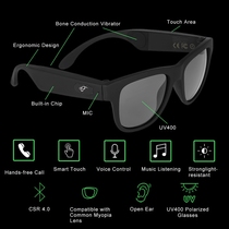 G1 Bone Conduction Glasses Sunglasses Bluetooth Headset
