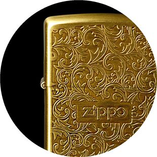 打火机zippo正版 原装正品旗舰店 纯铜k8唐草富贵花 防风超薄