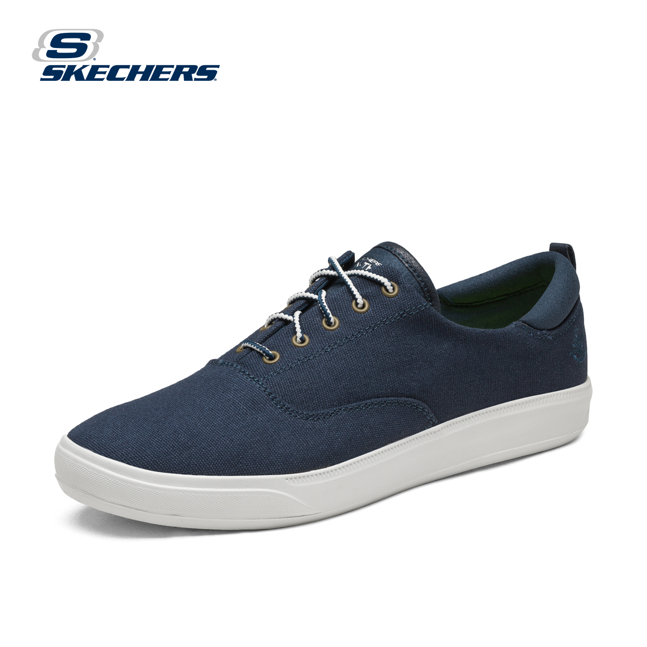 skechers斯凯奇新款休闲鞋 2017轻便百搭男鞋 青年帆布鞋54329产品展示图4