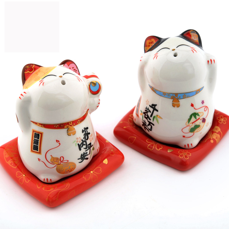 Stone workshop within the family peace ceramic creative furnishing articles plutus cat toothpicks household toothpick box of toothpicks extinguishers