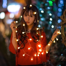 LED color string lights room decoration starry live lights Tanabata Mid-Autumn Festival Christmas creative romantic flashing lights