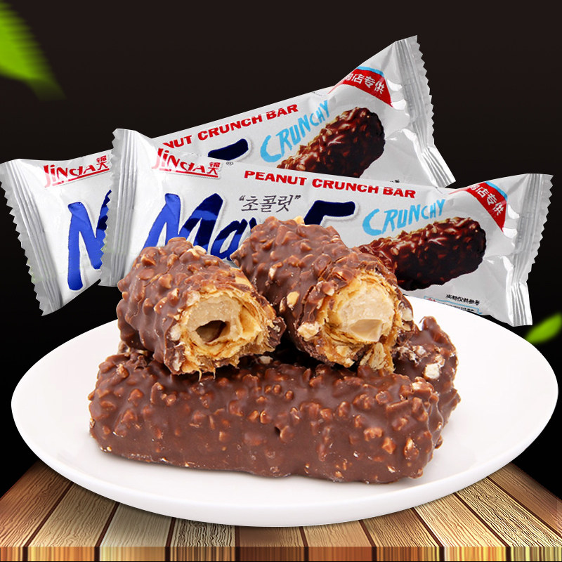 锦大max5 巧克力棒榛果仁代代可脂 零食糖果35g(代可可脂)