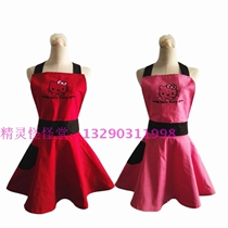 Cotton skirt Hello Kitty apron fashion Princess cute kitchen restaurant waiter custom