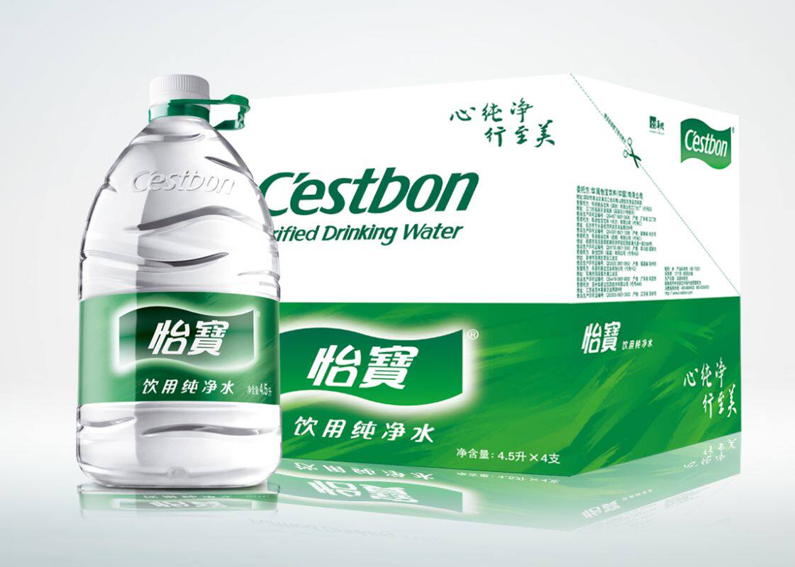 天猫超市怡宝纯净水45l4瓶箱装