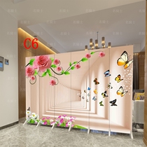 Mobile screen partition Fashion simple modern Nordic living room Bedroom Hotel office Simple folding folding screen