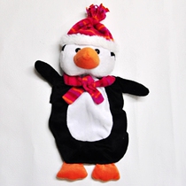 Foreign trade Export Ireland winter removable plush small penguin hot water bag cover can still be treated as a cashier bag