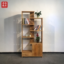 Yumu Dobao pavilion display bookcase bookshelf customization Chinese solid wood furniture antique display storage Bogu rack customization