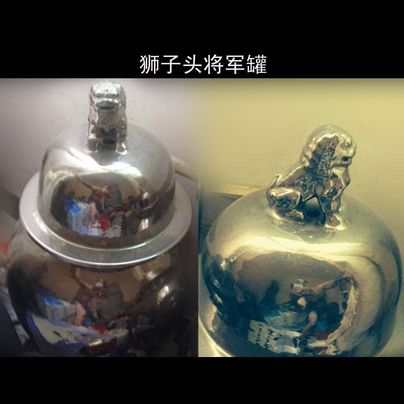 High - grade ceramic 30 to 40-50 to 60-70 general High gold silver lion lion a general tank porcelain jar