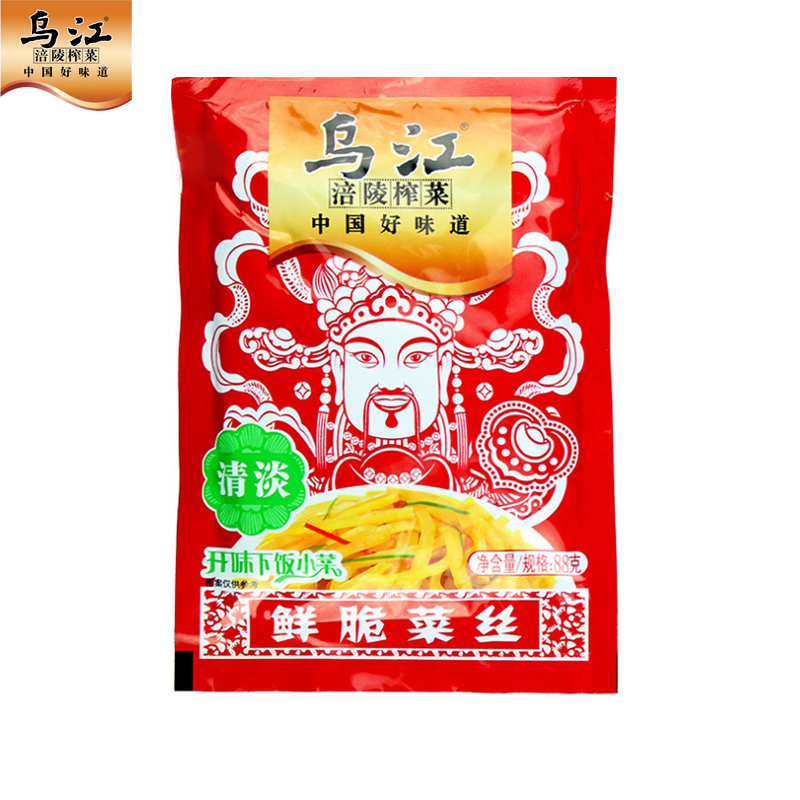 乌江涪陵榨菜鲜脆菜丝88g*10袋下饭菜咸菜产品展示图1