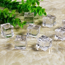 Acrylic transparent simulated ice cubes fake ice cubes bar shooting props scene application
