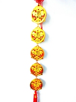 Chaoshan worshippers and gods celebration activities supplies Mid-Autumn Festival worship moon mother handmade folding blue gold plastic gilded accessories